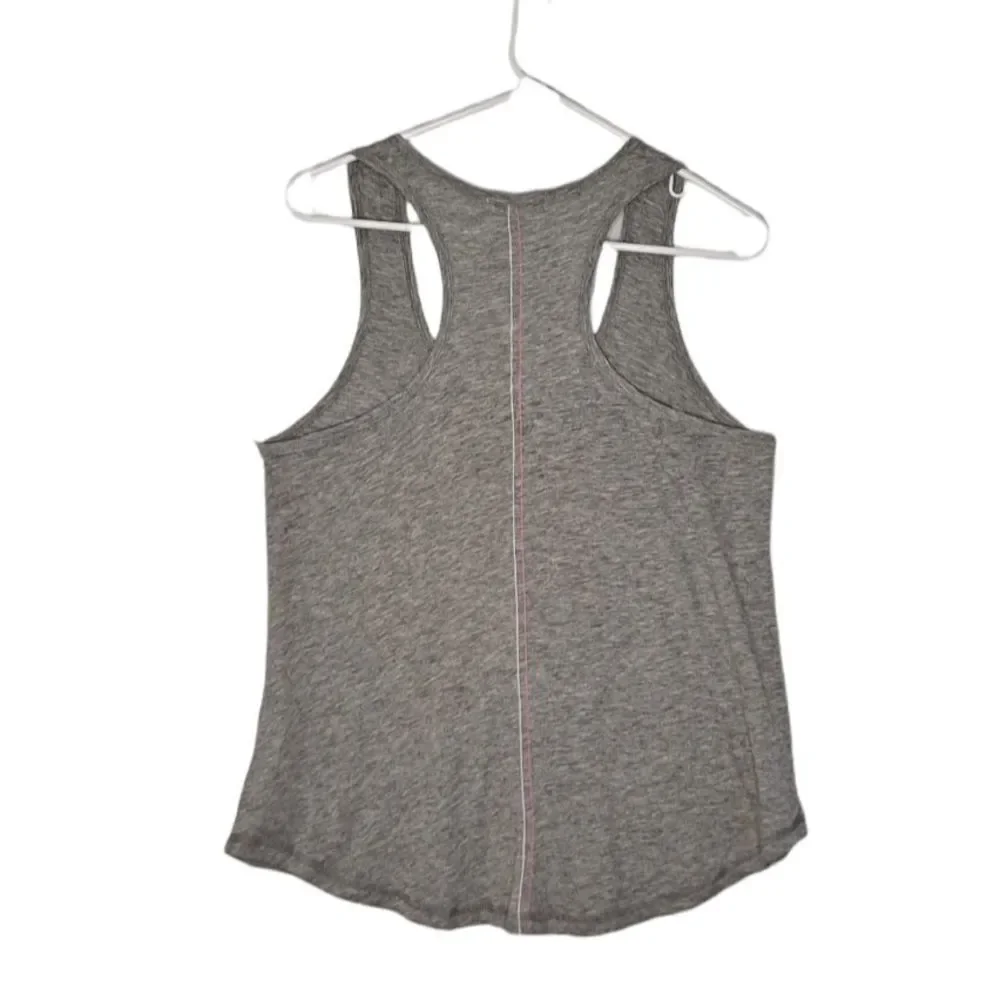PJ Salvage Graphic Racerback Pajama Top Grey Medium